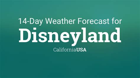 disneyland extended forecast